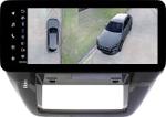 Магнитола для Nissan Patrol Y61 2004-2010 (рамка черная глянцевая) - Teyes LUX ONE 360 монитор 12.3" 2K QLED на Android 10, Быстрая, CarPlay, 4G SIM-слот, 4 камеры в комплекте