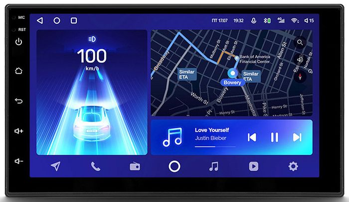 2DIN магнитола - Teyes CC2 PLUS монитор 7" IPS на Android 10, Быстрая, 4G SIM-слот