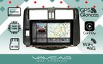 Магнитола для Toyota Land Cruiser Prado 150 2010-2013 (рамка черная)- Vaycar VA77-0065-2K на Android 13, Быстрая, 2K QLED, CarPlay,4G SIM-слот