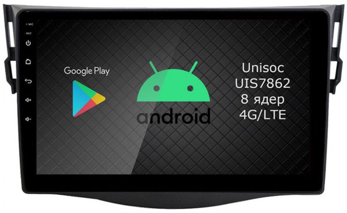 Магнитола для Toyota RAV4 30 2005-2012, Vanguard - Airok RI-1140 Android 12, Быстрая, SIM-слот
