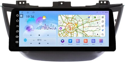 Магнитола для Hyundai Tucson 3 2015-2018 (без штатной КЗВ, рамка черная) - FarCar монитор 12.3" 2K QLED на Android 14, TS10, CarPlay, 4G SIM-слот