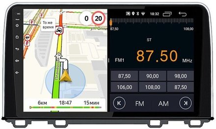 Магнитола для Honda CR-V 2017+ - Parafar PF008T1FHD на Android 13, 8-ядер, 2Гб+32Гб, CarPlay, 4G SIM-слот
