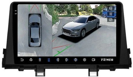 Магнитола для KIA Picanto 3 2017+ - Teyes CC3-2K-360 на Android 10, 2K QLED, 6Гб+128Гб, CarPlay, 4G SIM-слот, 4 камеры в комплекте