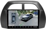 Магнитола для Toyota RAV4 2 2000-2003 - Teyes CC3-2K-360 монитор 9.5" 2K QLED на Android 10, Быстрая, CarPlay, 4G SIM-слот, 4 камеры в комплекте