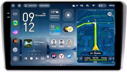 Магнитола для AUDI A3 8P 2003-2012 - Teyes CC4-PRO монитор 9.5" 2K QLED на Android 13, Snapdragon 778G, ИИ, CarPlay, DSP, 4G SIM-слот