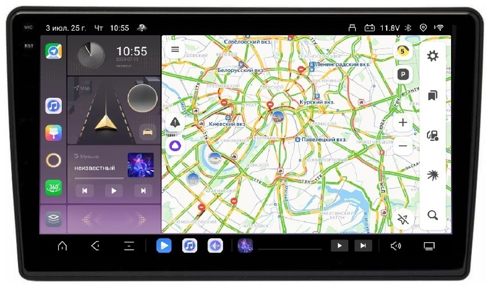 Магнитола для Lada Granta 2011-2018 (взамен ШГУ) - Kuberg OL-9062 QLed+2K, Android 13, TS20, CarPlay, 4G SIM-слот