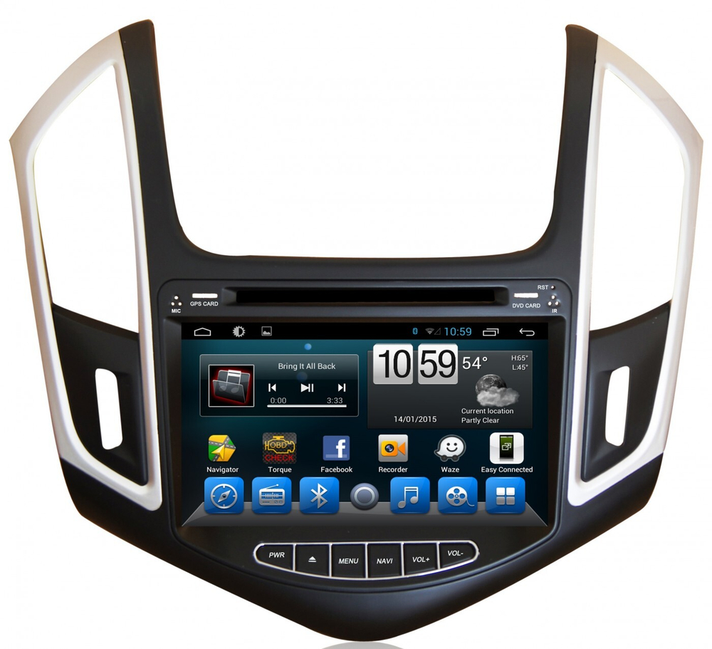 Магнитола для Chevrolet Cruze 2012-2015 - Kuberg KR-8055-S9 на Android 8, 8-ЯДЕР, 4ГБ-64ГБ, SIM-слот