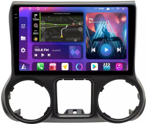 Магнитола для Jeep Wrangler 3 2014-2018 - FarCar BM10-2K-9566 монитор 10.36" 2K QLED на Android 14, TS10, 4+32Гб, CarPlay, 4G SIM-слот