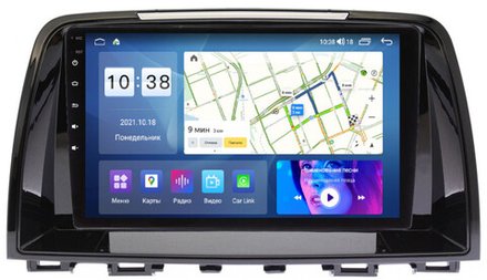 Магнитола для Mazda 6 2012-2014 - Parafar PF010UHD на Android 13, QLED, ТОП процессор, 8Гб+128Гб, CarPlay, 4G SIM-слот