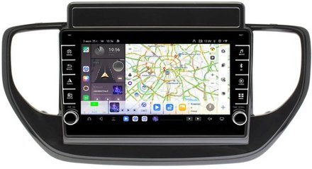 Магнитола для Hyundai Solaris 2 2020-2022 (штатная навигация) - Kuberg OL-9714 (кнопки и крутилки) Android 13, TS20, 6+128Гб, CarPlay, 4G SIM-слот