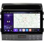 Магнитола для Toyota Land Cruiser 200 2007-2015 (рамка 10, климат на ШГУ) - Kuberg OL-1620-2-ABC QLed+2K, Android 12, Быстрая, CarPlay, 4G SIM-слот