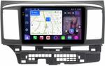 Магнитола для Mitsubishi Lancer X 2007-2016 - FarCar S400-TS18 монитор 9.5" QLED на Android 14, CarPlay, 4G SIM-слот
