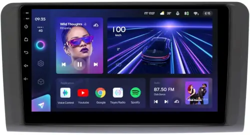 Магнитола для Mercedes-Benz GL (X164), ML (W164) 2005-2012 (рамка матовая) - Teyes CC3L на Android 10, 8-ядер, CarPlay, 4G SIM-слот