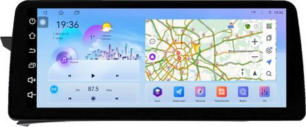 Магнитола для Mercedes Benz С W204 2011-2014 NTG 4.5 (рамка LUX) - FarCar монитор 12.3" 2K QLED на Android 14, TS10, CarPlay, 4G SIM-слот