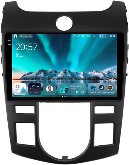 Магнитола для KIA Cerato 2 2008-2013 (климат, рамка черная) - Teyes CC4 монитор 9.2" 2K QLED на Android 14, Snapdragon 680, DSP, CarPlay, 4G SIM-слот