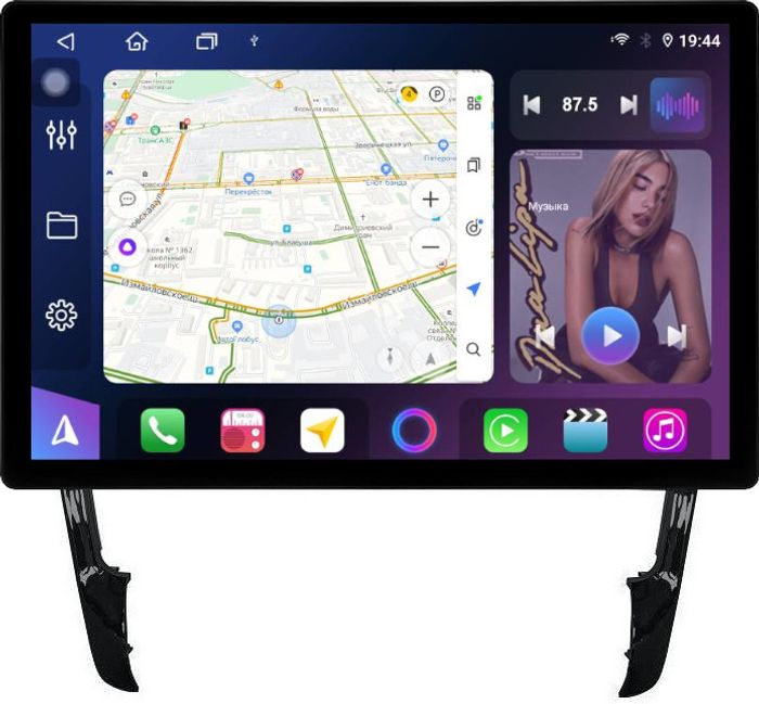 Магнитола для Porsche Cayenne 1 2002-2010 - FarCar BX877 монитор 13" 2K QLED на Android 13, TS10, 6+128, CarPlay, 4G SIM-слот