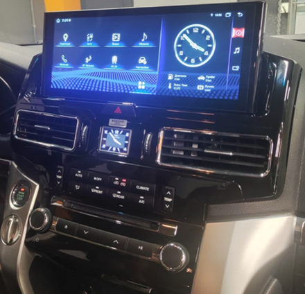 Магнитола для Toyota Land Cruiser 200 2007-2015 (климат на ШГУ, поддержка 360) - RDL-LC200H-07-15-New-C монитор 12.3" на Android 12, 8Гб+128Гб, CarPlay, 4G SIM-слот