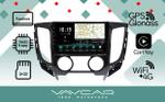 Магнитола для Mitsubishi L200 2015-2024 (кондиционер) - Vaycar VA47-5198 на Android 13, Быстрая, 4G SIM-слот