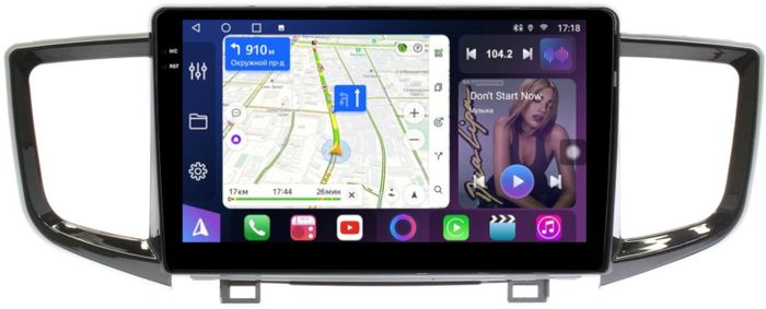 Магнитола для Honda Pilot 3 2015-2023 - FarCar 1249M монитор 10.36" QLED на Android 14, TS18, CarPlay, 4G SIM-слот