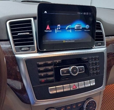 Магнитола для Mercedes-Benz GL (X166) 2012-2015 NTG 4.5/4.7 - Parafar PF8115A138/128GL9 монитор 9" на Android 13, 8Гб+128Гб, CarPlay, 4G SIM-слот