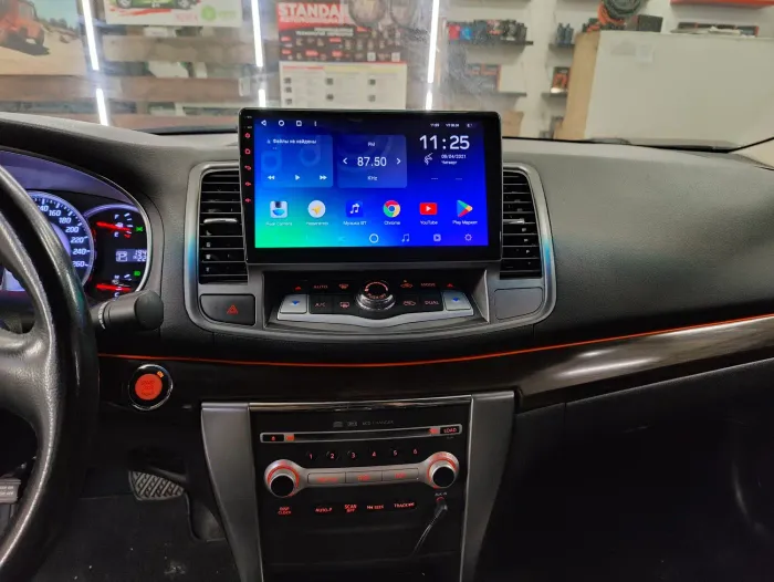 Магнитола для Nissan Teana J32 2008-2013 (взамен монохром экрана) - Kuberg OL-1669 QLed+2K, Android 12, TS10, CarPlay, 4G SIM-слот