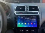 Магнитола для Volkswagen Polo 2009-2020 (рамка черная глянцевая) - CanBox 9-0490 Android 10, 8-ядер, SIM-слот