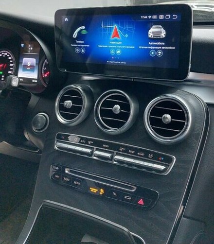 Магнитола для Mercedes-Benz C (W205), GLC (X253) 2018-2021 NTG 5.5 - RDL-6118 монитор 10.25" на Android 13, 8Гб+128Гб, CarPlay, 4G SIM-слот