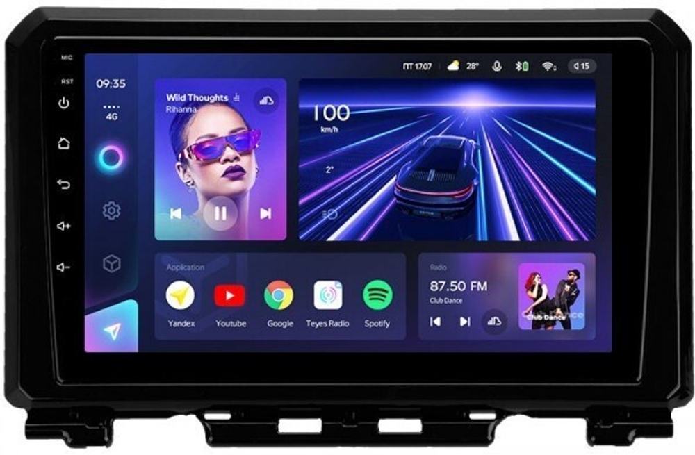 Магнитола для Suzuki Jimny 2019+ - Teyes CC3L на Android 10, 8-ядер, CarPlay, 4G SIM-слот