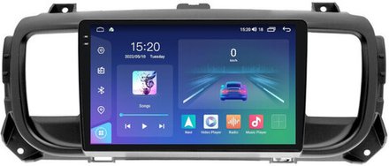 Магнитола для Peugeot Traveller/Expert, Citroen SpaceTourer/Jumpy, Opel Zafira Life/Vivaro - Parafar PF555RN2K на Android 13, QLED+2K, ТОП процессор, 4Гб+32Гб, CarPlay, 4G SIM-слот