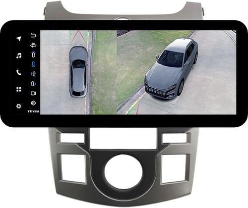 Магнитола для KIA Cerato 2 Koup 2008-2013 (купе) - Teyes LUX ONE 360 монитор 12.3" 2K QLED на Android 10, 6+128Гб, CarPlay, 4G SIM-слот, 4 камеры в комплекте