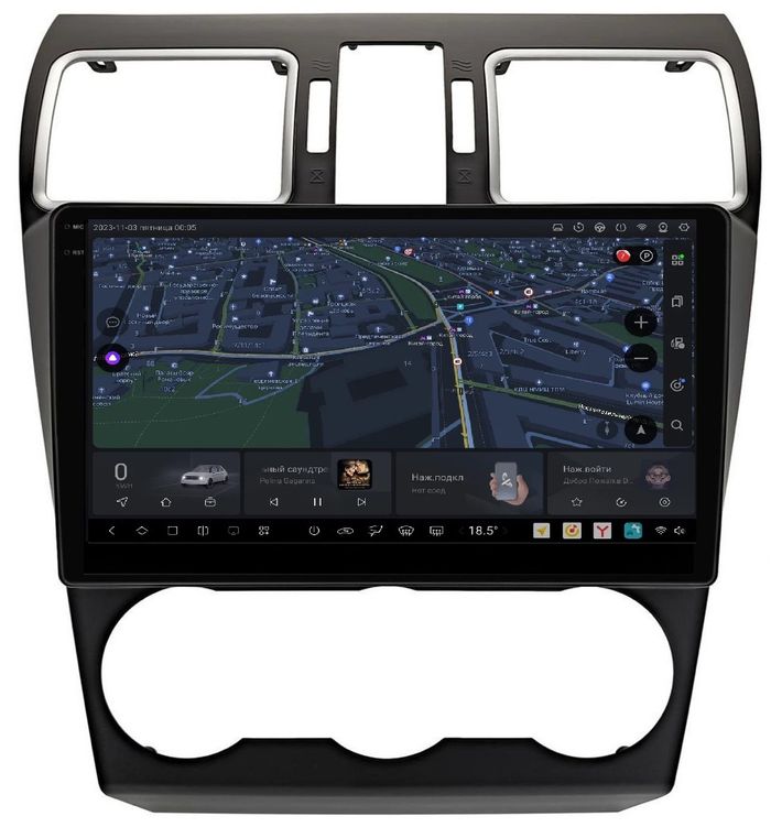 Магнитола для Subaru Forester, Impreza, XV 2015-2018 - Kuberg OL-9511-3 QLed+2K, Android 13, UIS7870 (DUDU7), CarPlay, SIM-слот