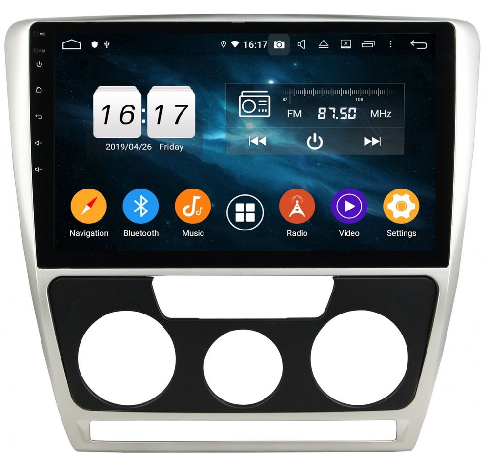 Магнитола для Skoda Octavia A5 2004-2013 - Kuberg KD-1219-P6 на Android 10, 6-Турбо ядер, 4ГБ-64ГБ