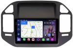 Магнитола для Mitsubishi Pajero 3, Montero 3 1999-2006 (рамка черная) - FarCar S400-TS18 монитор 9.5" QLED на Android 14, CarPlay, 4G SIM-слот