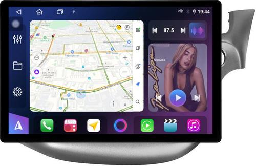 Магнитола для Honda FIT 2 2007-2014 (правый руль), FIT Shuttle - FarCar BX877 монитор 13" 2K QLED на Android 13, TS10, 6+128, CarPlay, 4G SIM-слот