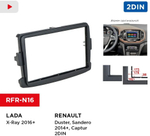 Магнитола для Renault Duster 2010-2020, Kaptur, Logan, Sandero, Lada Largus 2021+, X-Ray (штатный подрулевой джойстик) - Teyes CC2 PLUS дисплей 7" на Android 10, ТОП процессор, 4G SIM-слот, 4/32 Гб