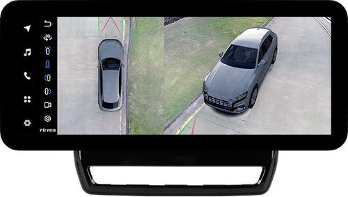 Магнитола для Mitsubishi ASX 2020+ (ШГУ 8", рамка тип 2) - Teyes LUX ONE 360 монитор 12.3" 2K QLED на Android 10, 6Гб+128Гб, CarPlay, 4G SIM-слот, 4 камеры в комплекте