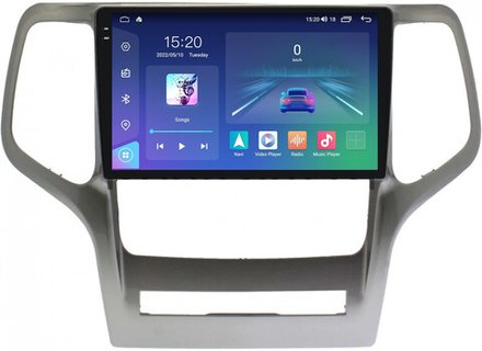 Магнитола для Jeep Grand Cherokee 2010-2013 - Parafar PF088LUX1RN2K на Android 13, QLED+2K, ТОП процессор, 4Гб+32Гб, CarPlay, 4G SIM-слот