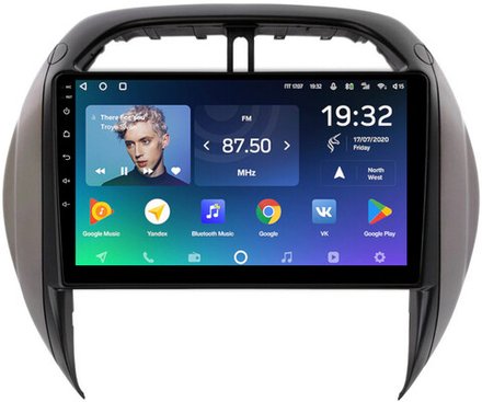 Магнитола для Toyota RAV4 2 2003-2005 - Teyes CC2 PLUS монитор 9" QLED на Android 10, ТОП процессор, 4Гб+64Гб, 4G SIM-слот