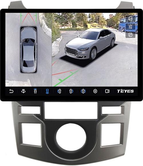 Магнитола для KIA Cerato 2 Koup 2008-2013 (купе) - Teyes CC3-2K-360 монитор 13" 2K QLED на Android 10, 6+128Гб, CarPlay, 4G SIM-слот, 4 камеры в комплекте