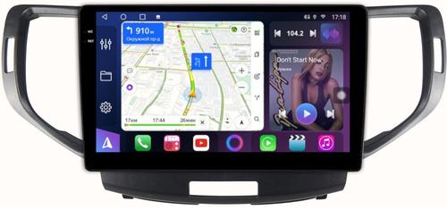 Магнитола для Honda Accord 8 2008-2012 - FarCar BM3236M монитор 9.5" QLED на Android 14, TS10, 4+32Гб, CarPlay, 4G SIM-слот