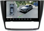 Магнитола для BMW 1-серии E81, E82, E87 2006-2012 (без штатного монитора, климат) - FarCar BX112M-360 монитор 9.5" 2K QLED на Android 13, 6Гб+128Гб, CarPlay, 4G SIM-слот, 4 камеры в комплекте