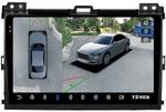Магнитола для Toyota Land Cruiser Prado 120, Lexus GX470 (экран климата внизу) - Teyes CC3-2K-360 на Android 10, Быстрая, 2K QLED, CarPlay, 4G SIM-слот, 4 камеры в комплекте