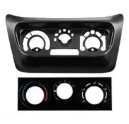 Комплект рамки с разъёмами 9" Mitsubishi Lancer 9, Cedia 2000-2008 черная рамка+климат