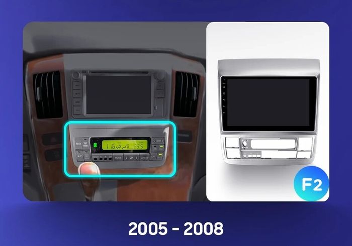 Магнитола для Toyota Alphard 1 2005-2008 - FarCar 9575 монитор 9.5" QLED на Android 14, TS18, CarPlay, 4G SIM-слот