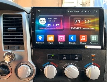 Магнитола для Toyota Tundra XK50 2007-2013, Sequoia XK60 2007-2022 - Kuberg OL-1688 QLed, Android 13, TS20, CarPlay, SIM-слот