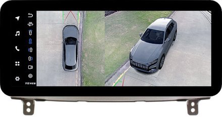 Магнитола для Toyota Mark II 110 2000-2004 (наверх, климат на ШГУ) - Teyes LUX ONE 360 монитор 12.3" 2K QLED на Android 10, 6Гб+128Гб, CarPlay, 4G SIM-слот, 4 камеры в комплекте