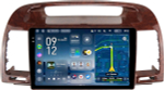 Магнитола для Toyota Camry 30 2001-2006 (рамка дерево 1) - Teyes CC4-PRO монитор 9.5" 2K QLED на Android 13, Snapdragon 778G, ИИ, CarPlay, DSP, 4G SIM-слот