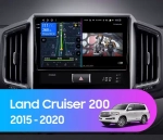 Магнитола для Toyota Land Cruiser 200 2015-2021 (без JBL) - Redpower 85201 PRO/PROmax ТОП звук, 2K QLED, Android 14, CarPlay, 4G SIM-слот
