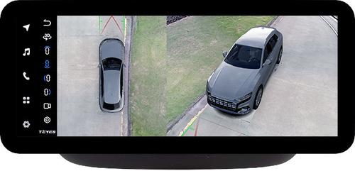 Магнитола для Hyundai Solaris 2 2017-2022 / Solaris HS (без штатной КЗВ, рамка черная матовая) - Teyes LUX ONE 360 монитор 12.3" 2K QLED на Android 10, Быстрая, CarPlay, 4G SIM-слот, 4 камеры в комплекте