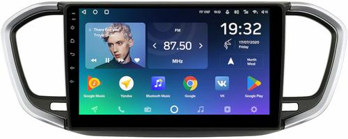 Магнитола для Lada Vesta NG 2023+ (без ШГУ, рамка серебристо-черная 9) - Teyes CC2 PLUS на Android 10, ТОП процессор, 4-64, SIM-слот